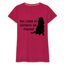 Frauen Premium T-Shirt Ponyhof - dunkles Pink