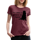 Frauen Premium T-Shirt Ponyhof - Bordeauxrot meliert