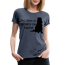 Frauen Premium T-Shirt Ponyhof - Blau meliert