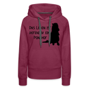Frauen Premium Hoodie Ponyhof - Bordeaux