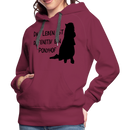 Frauen Premium Hoodie Ponyhof - Bordeaux