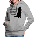 Frauen Premium Hoodie Ponyhof - Grau meliert