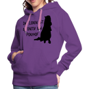 Frauen Premium Hoodie Ponyhof - Purple