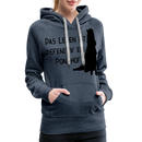 Frauen Premium Hoodie Ponyhof - Jeansblau