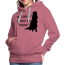 Frauen Premium Hoodie Ponyhof - Malve