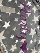 Abschwitzdecke Sternchen mit Halsteil 125-155cm